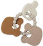 Jollein - bijtring siliconen - bijtringen baby - 15x11x1cm - teddy bear