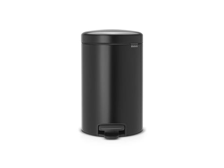 Brabantia Newicon Abfallbehälter – 12 Liter – Mattschwarz