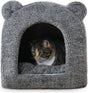 40 Winks Rosenholz Katzenkorb Iglu Teddy grau