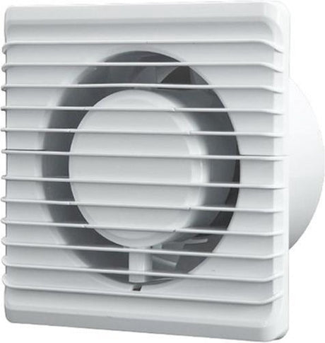 Air roxy badkamerventilator energiezuinig, stil met vochtsensor en timer diameter 100 mm wit - 100hs