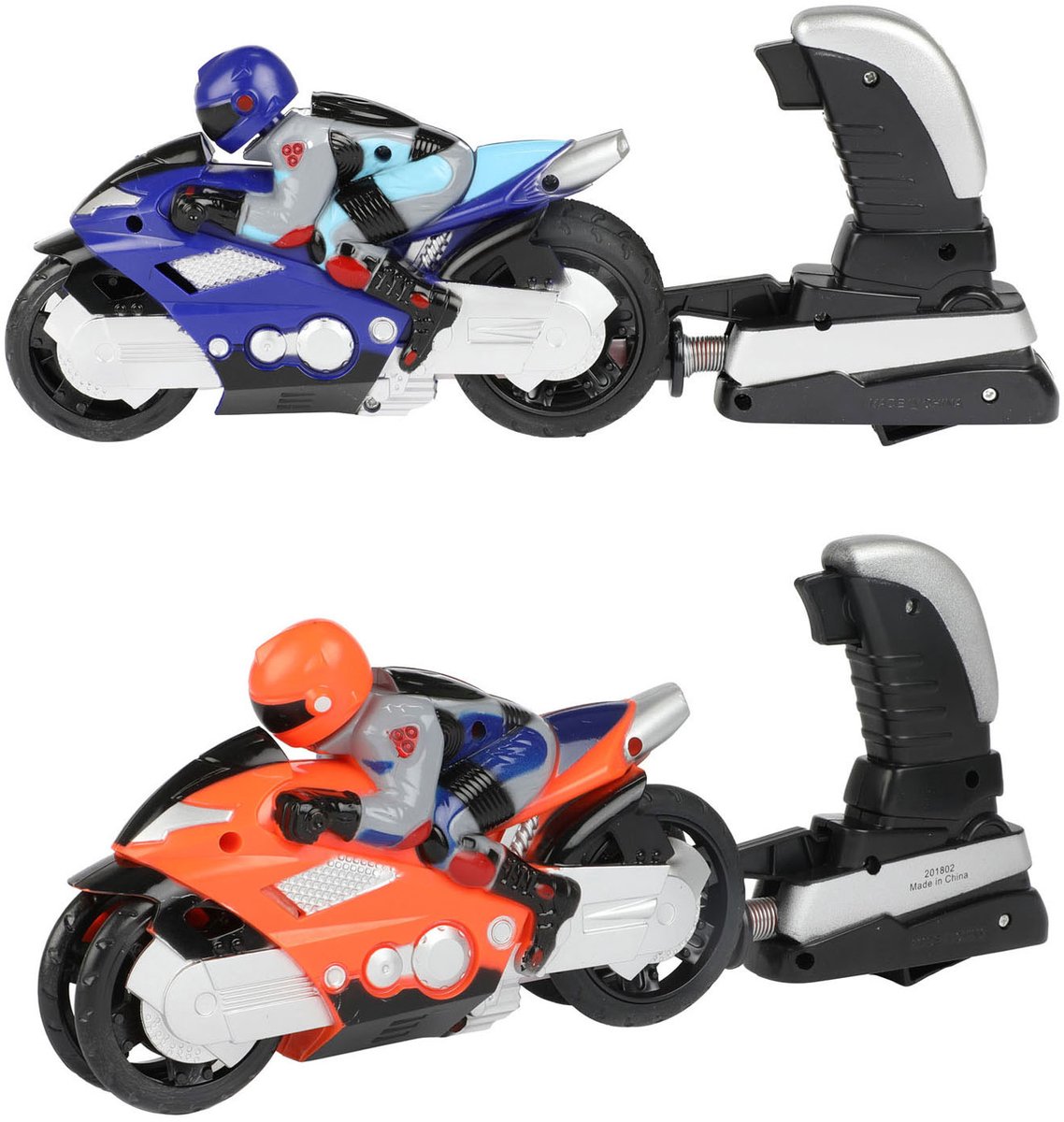 Toi-toys Toi Toys schießt Motorrad mit Motorradfahrer