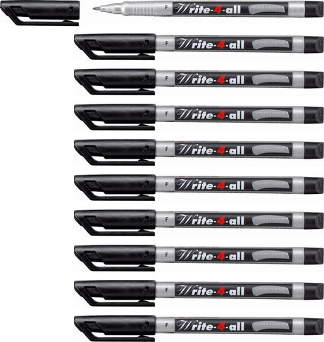 Stabilo write-4-all – Permanentmarker – fein 0,7 mm – Box mit 10 Stück
