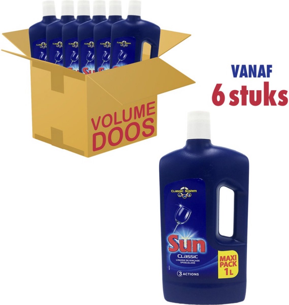 Sun classic spoelglans (6 x 1l)