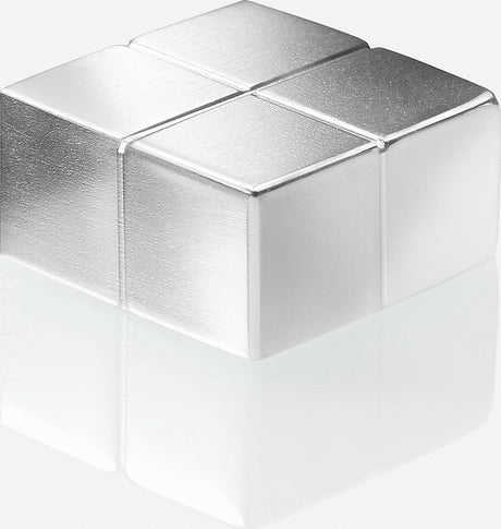 Sigel Glastafelmagnete - 20x10x20mm - C10 extra stark - Silber - 2 Stück - si-ba704