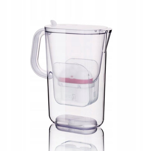 Merkloos sans marque merkloos waterfilterkan 2.6l - wit, bpa-vrij, ergonomisch