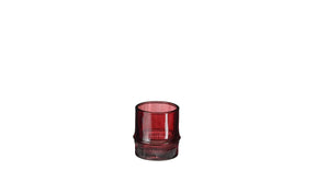 Theelicht houder pjotr bordeaux - h8xd7,5cm