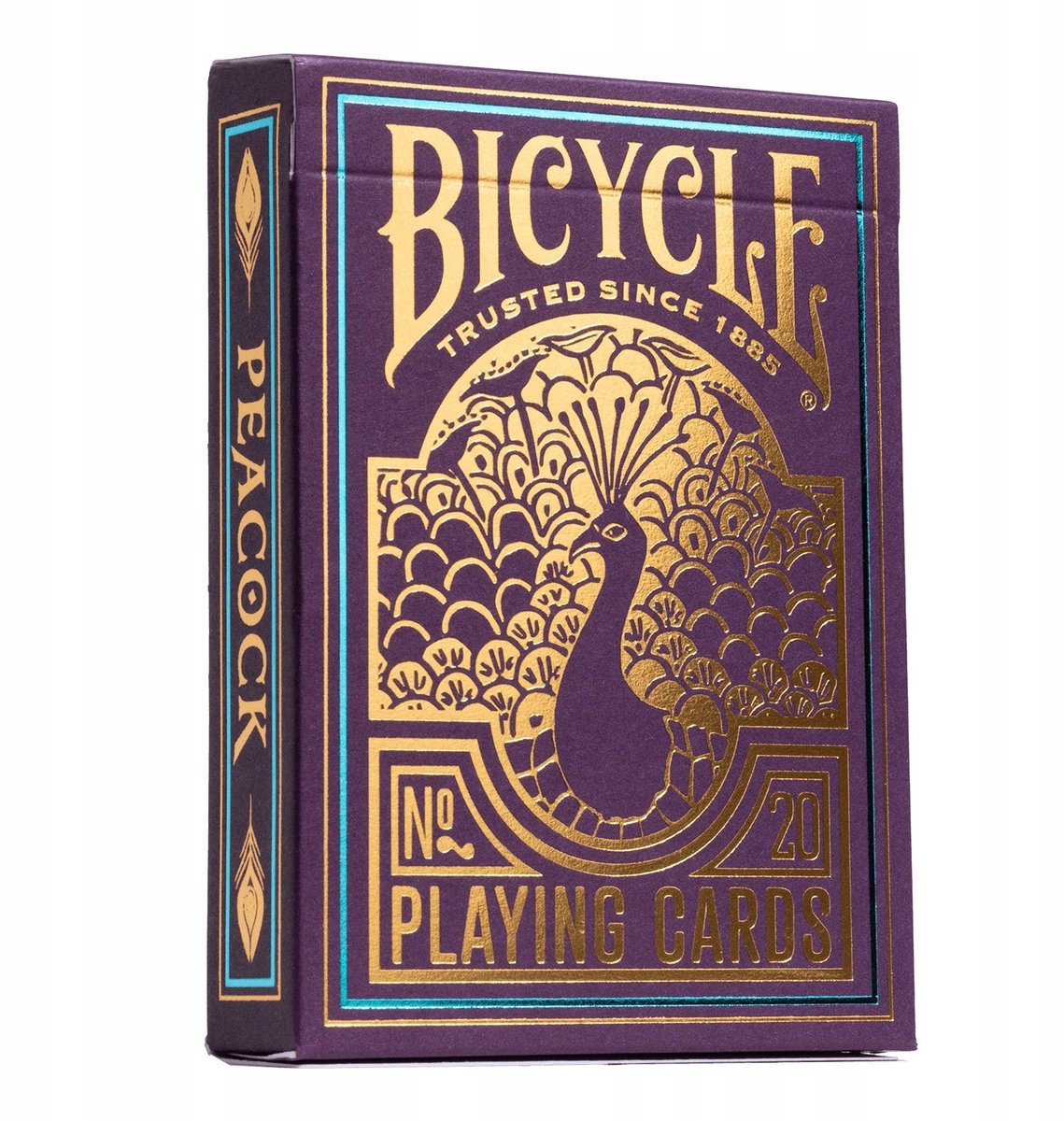 Bicycle Purple Peacock – Premium-Spielkarten – Poker – Ultimates – mit Kaltfolien-Finish