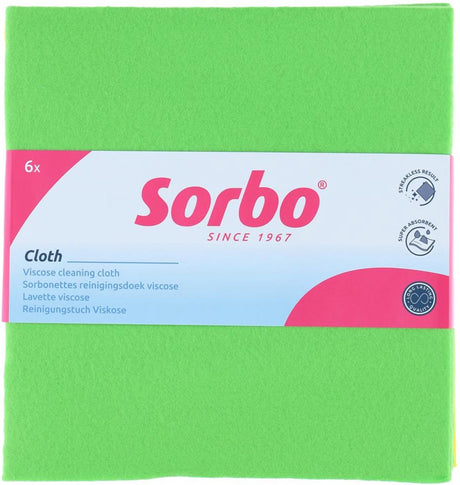 Sorbo Viskosetücher in lustigen Farben, 38 x 40 cm, 6er-Set