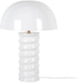 Leitmotiv Tischlampe Gracio - glänzendes Weiß - ø30cm - skandinavisch