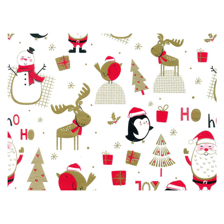 Rotolux Geschenkpapier Weihnachtskollektion, 50 Rollen