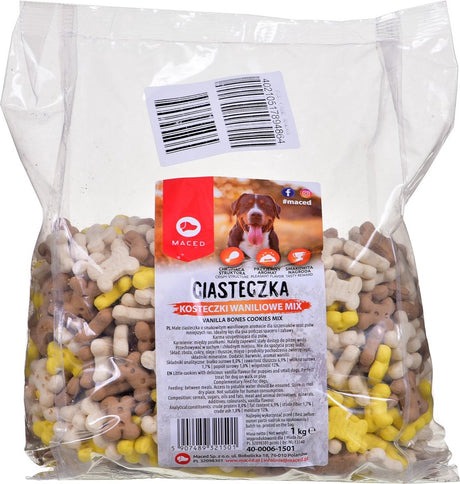 Mace-d Maced Bones Cookies Vanillemischung – Hundesnack – 1 kg
