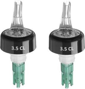 Barup kogelmaatschenker 3,5cl - drankmaatje groen - schenktuit voor drank ( set van 2 )