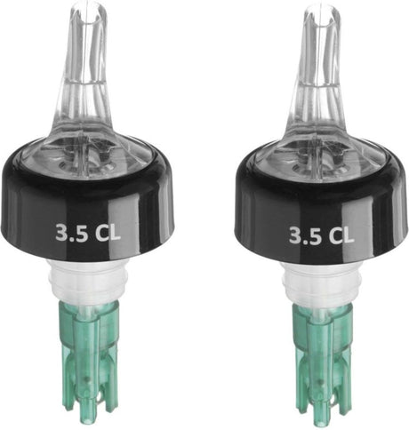 Barup kogelmaatschenker 3,5cl - drankmaatje groen - schenktuit voor drank ( set van 2 )