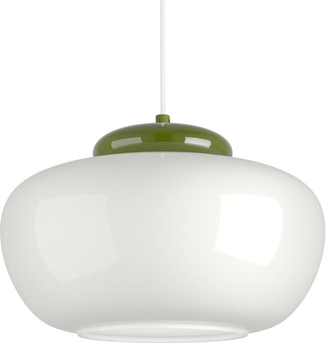 Eglo berardelli hanglamp - e27 - ø 30 cm - groen wit