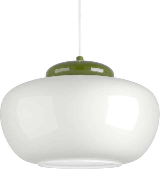 Eglo berardelli hanglamp - e27 - ø 30 cm - groen wit