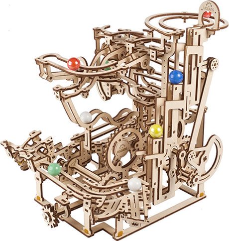 Ugears 3D-Holzmodell – Marmorschienen-Treppenzug, 315 Teile