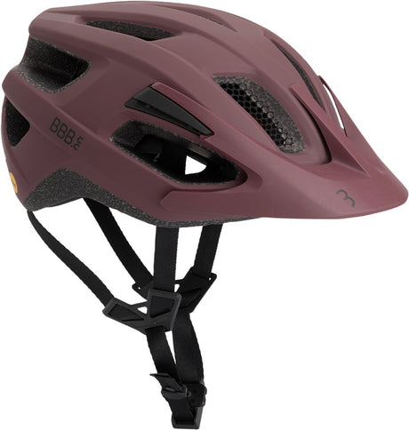 Bbb cycling dune mips 3.0 fidlock fietshelm volwassenen - mtb helm racefiets helm - wielrenhelm - fietshelm dames - fietshelm heren - mat donker rood maat l (58-61cm) - bhe-23