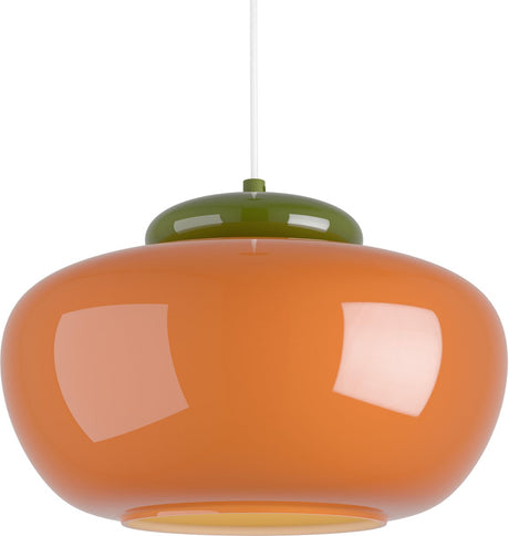 Eglo berardelli hanglamp - e27 - ø 30 cm - oranje groen