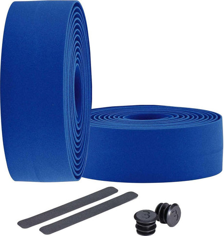 Bbb Cycling Lenkerband Rennrad – selbstklebendes Lenkerband mit Stretchmaterial – rutschfest – Länge: 200 cm – Dicke: 2 mm – inklusive Lenkerkappen – blau – Rennband bht-01