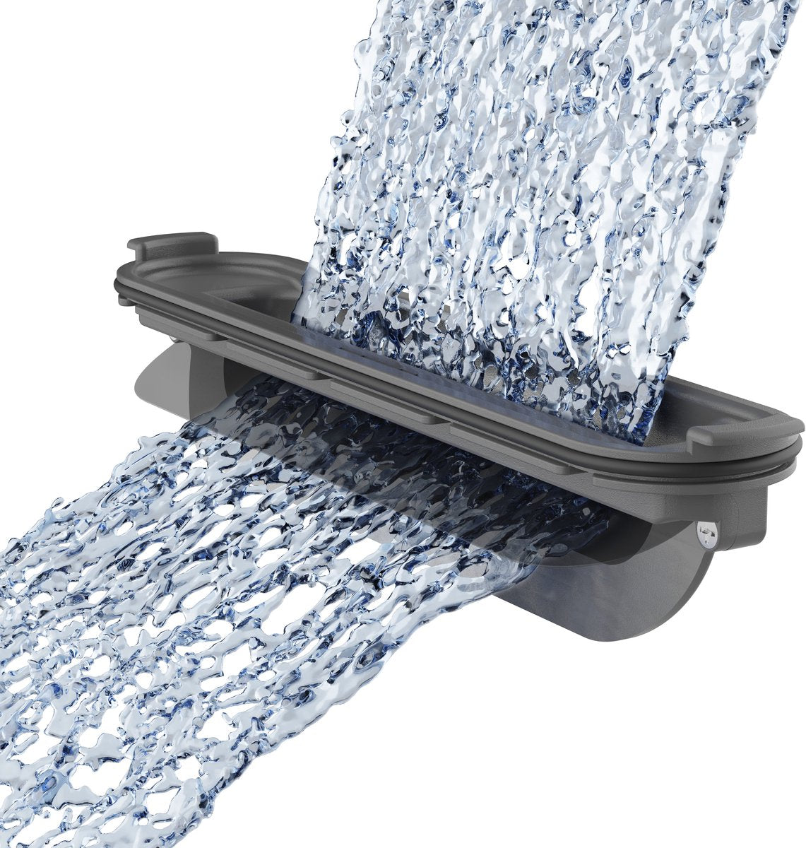 Hansgrohe Raindrain Match – Duschrinne mit Edelstahlrost 800, höhenverstellbarer Rahmen, mattschwarz 56038670