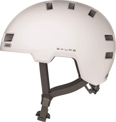 ABUS HELM SKURBE PEARL Weiß M 55-59 cm