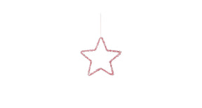 Ornament ster roze - d15cm