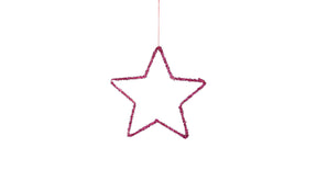 Ornament ster fuchsia - d25cm