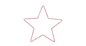 Ster hangend roze - d40cm