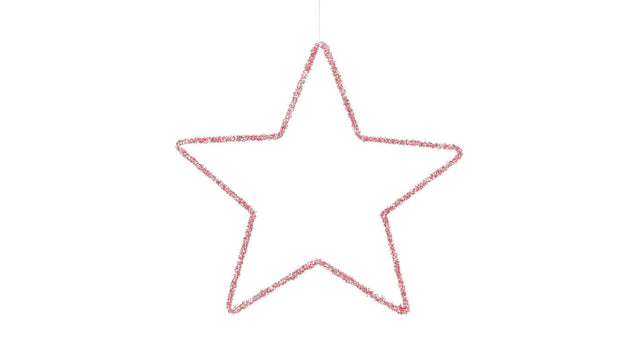 Ster hangend roze - d40cm