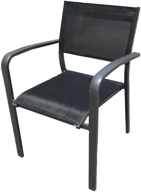 Sens Juventus Stapelstuhl Aluminium mit Textilene 56x60x80cm
