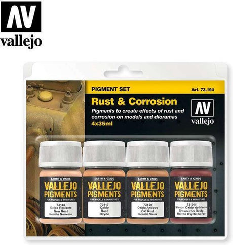 Vallejo val73194 – Rostkorrosionspigment-Set – 4 Farben