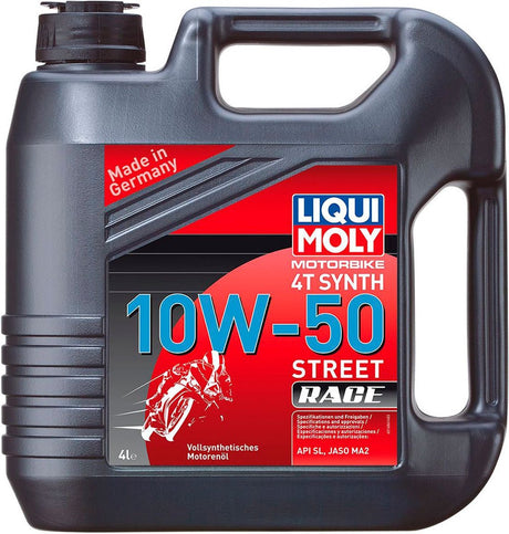 Liqui moly 4l motorbike 4t synth 10w-50 street race vol synth