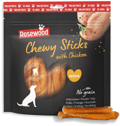 Rosewood Kausticks Medium Hundesnack Huhn 500 g – Kausticks Rohleder – Kausnack – getreidefrei