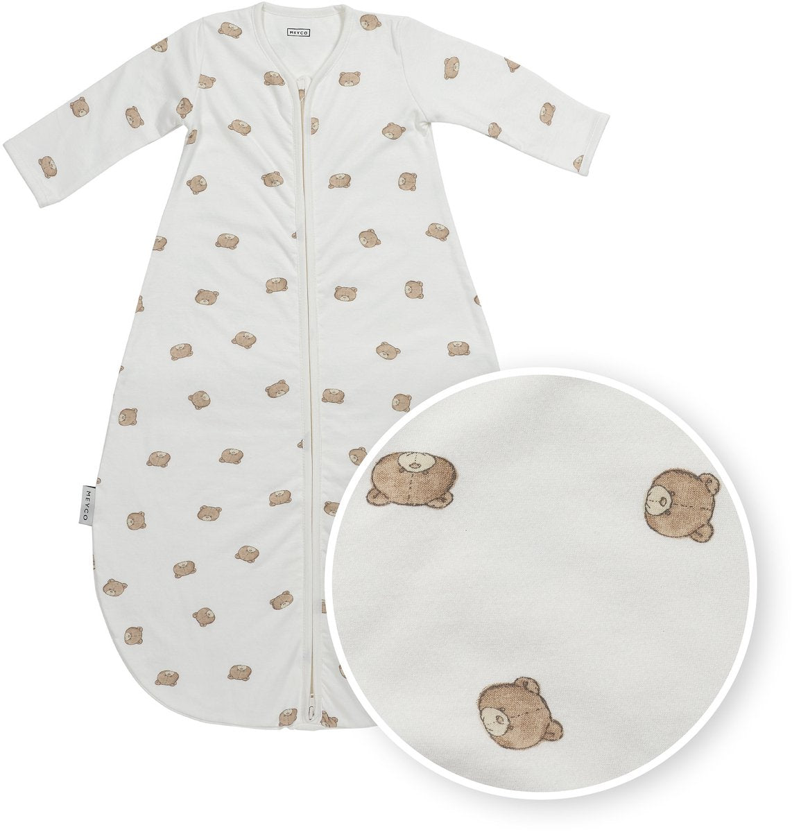 Meyco Baby Bear Babyschlafsack rund – mehrfarbig – 70 cm – 1,0 Tog