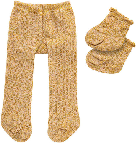 Heless Puppenstrumpfhose mit Socken - Gold, 35-45 cm
