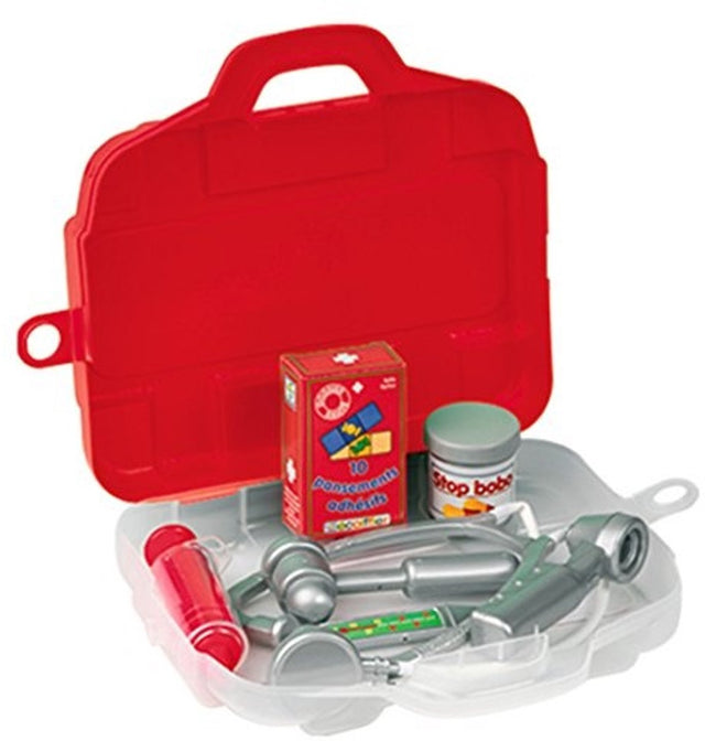 Ecoffier écoiffier 100 % Chef: Spielzeug-Arztset Erste-Hilfe-Koffer, 7-teilig