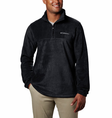 Columbia Steens Mountain™ Herren-Outdoor-Pullover mit halbem Reißverschluss – Schwarz