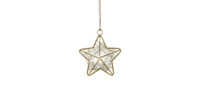 Ornament ster goud - d10cm