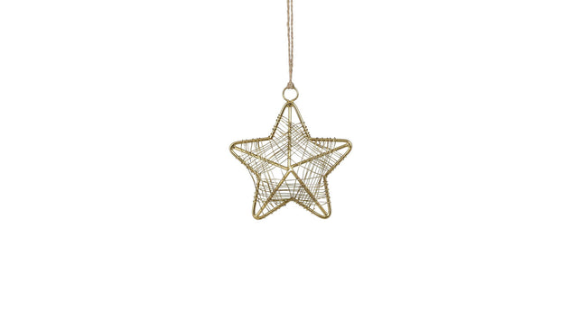Ornament ster goud - d10cm