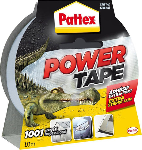 Pattex Powerband 10 m transparent | Klebeband wasserdicht | Extrem starker Premium-Grip – Duck Tape