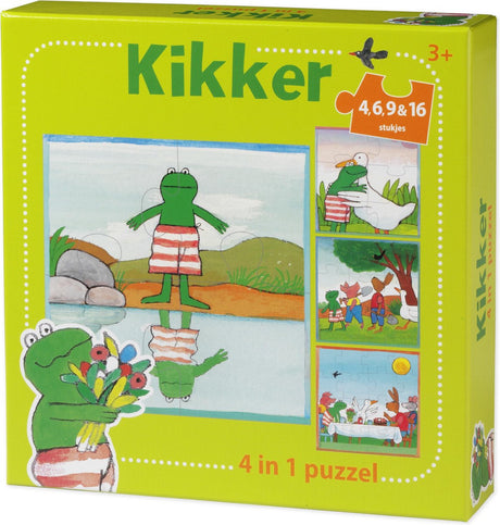 Bambolino-Frosch-Puzzle 4 in 1. 3+