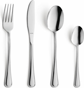 Amefa - bologna - bestekset - 16-delig - 4 personen - zilverkleurig