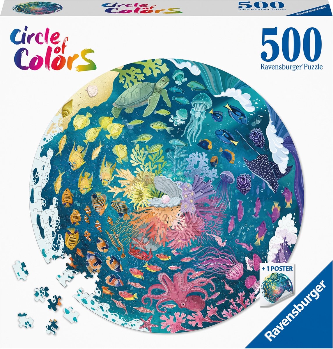 Ravensburger Circle of Farbs Rätsel - Ozean, 500st.