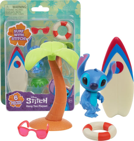 Spectron Stitch-Spielfigur mit Surfbrett-Spielset, 5-teilig.