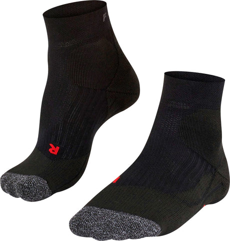 Falke te2 kurze Anti-Blasen-Tennissocken aus Baumwoll-Funktionsmaterial Damen Schwarz – Größe 41-42