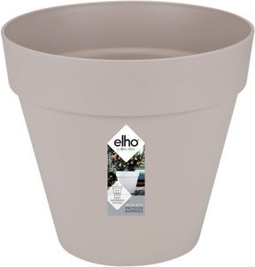 Elho Loft Urban Round 30 – Blumentopf für den Außenbereich – ø 28,5 x H 26,0 cm – warmes Grau