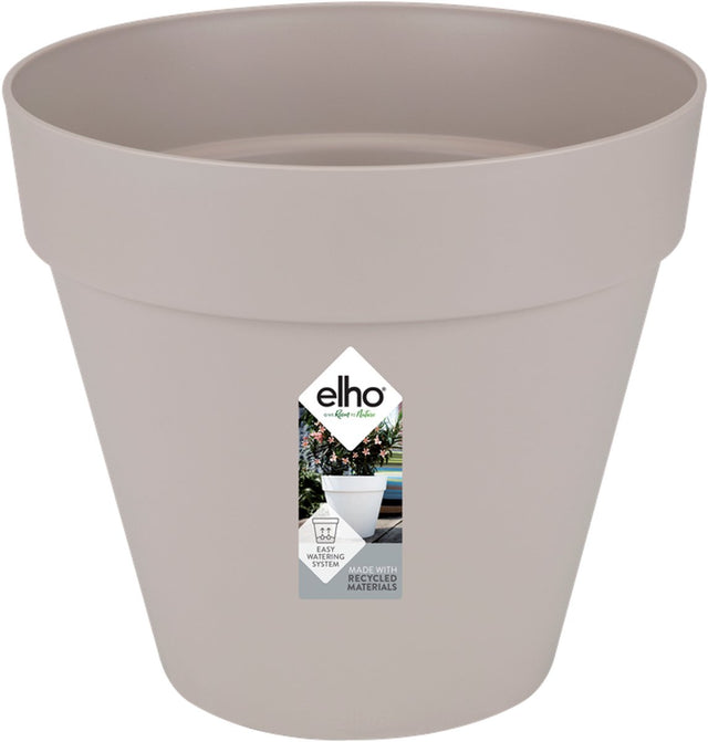 Elho Loft Urban Round 30 – Blumentopf für den Außenbereich – ø 28,5 x H 26,0 cm – warmes Grau