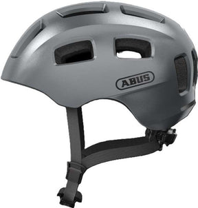 Abus Fahrradhelm Youn-i 2.0 Graphite Silver M – 52–57 cm – Silber – geeignet für den Einsatz an Elektrofahrrädern – City-Fahrrädern – 260 g