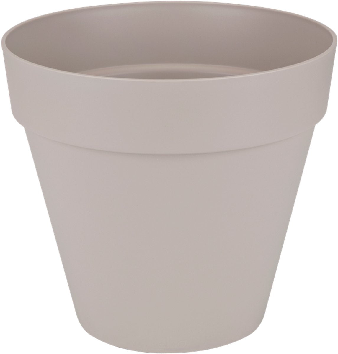 Elho Loft Urban Round 40 – Blumentopf für den Außenbereich – ø 38,5 x H 35,3 cm – warmes Grau