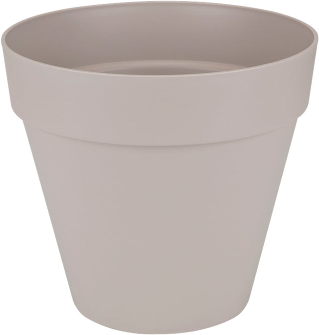 Elho Loft Urban Round 40 – Blumentopf für den Außenbereich – ø 38,5 x H 35,3 cm – warmes Grau